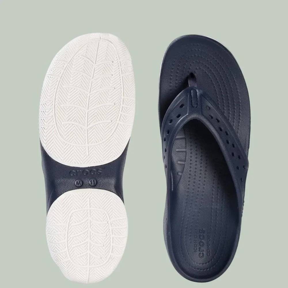 Crocs Classic All Terrain Iconic Comfort Flip Flop In Blue Men's Size 8